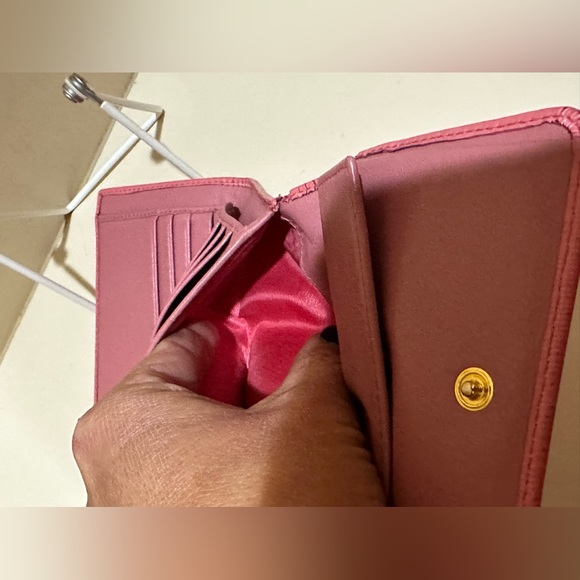 Prada Light Pink Leather Trifold Wallet - Picture 13 of 13